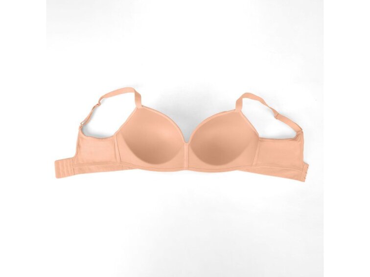 Bezšvová formujúca podprsenka bez kostíc, TMAVÁ NUDE