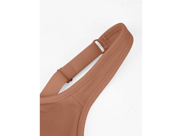 Bezšvová tvarujúca podprsenka bez kostíc so širokými ramienkami, SVETLOHNEDÁ