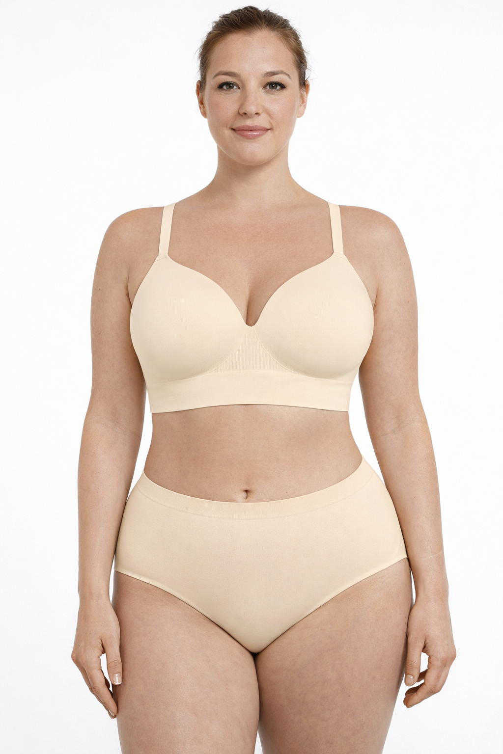 Bezšvová formujúca podprsenka bez kostíc, NUDE