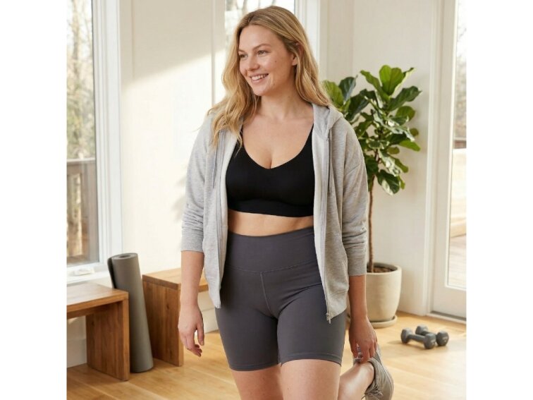 Bezšvová podprsenka tvarujúca chrbát, ČIERNA