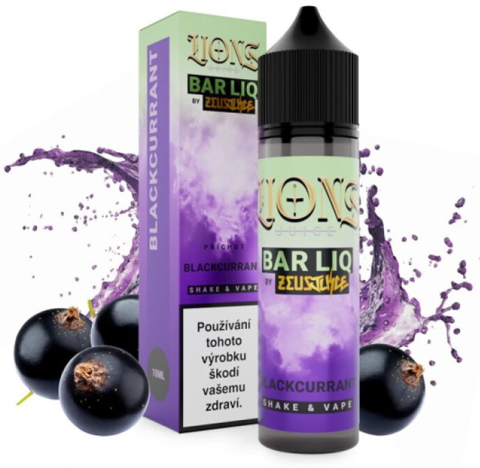 Příchuť Lions Barliq S&V: Blackcurrant (Černý rybíz) objem 10ml