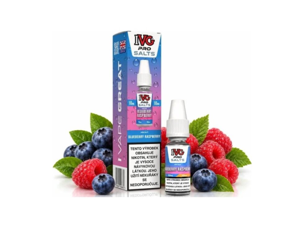 Liquid IVG Pro Salts Blueberry Raspberry 10ml
