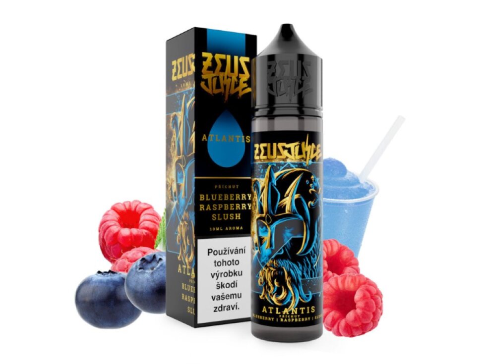 Příchuť Zeus Juice S&V: Atlantis (Borůvka, malina a mentol) objem 10ml