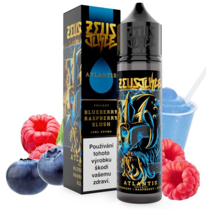 Příchuť Zeus Juice S&V: Atlantis (Borůvka, malina a mentol) objem 10ml