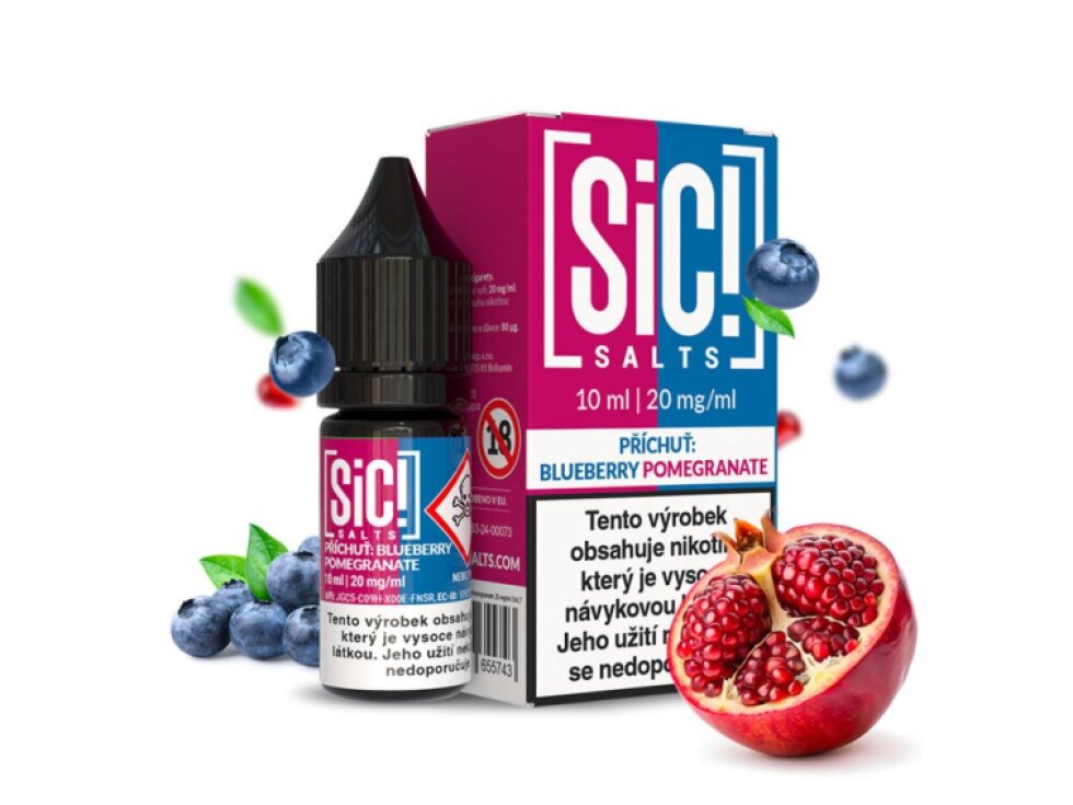 SIC! Salts Blueberry Pomegranate (Borůvka a granátové jablko) 10ml