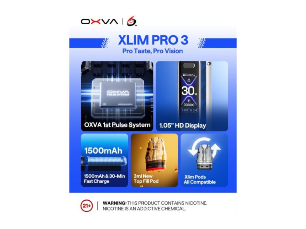 OXVA Xlim Pro 3 1500mAh