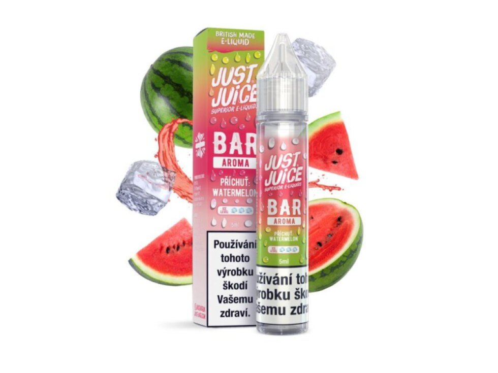 Příchuť Just Juice Bar Range S&V: Watermelon (Ledový vodní meloun) objem 5,0ml