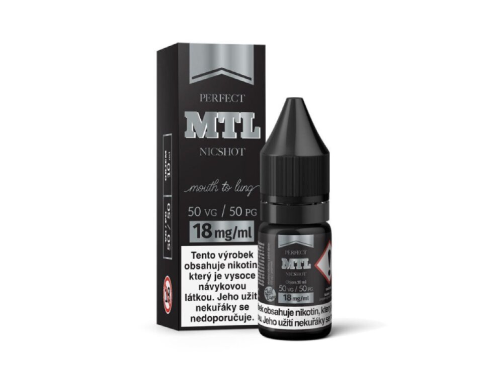 JustVape MTL NicShot (50VG/50PG) 10ml intenzita nikotinu 18mg