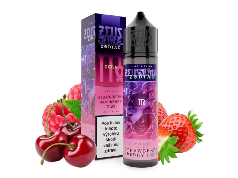 Příchuť Zodiac S&V: Cora (Jahoda, malina a třešeň) objem 10ml