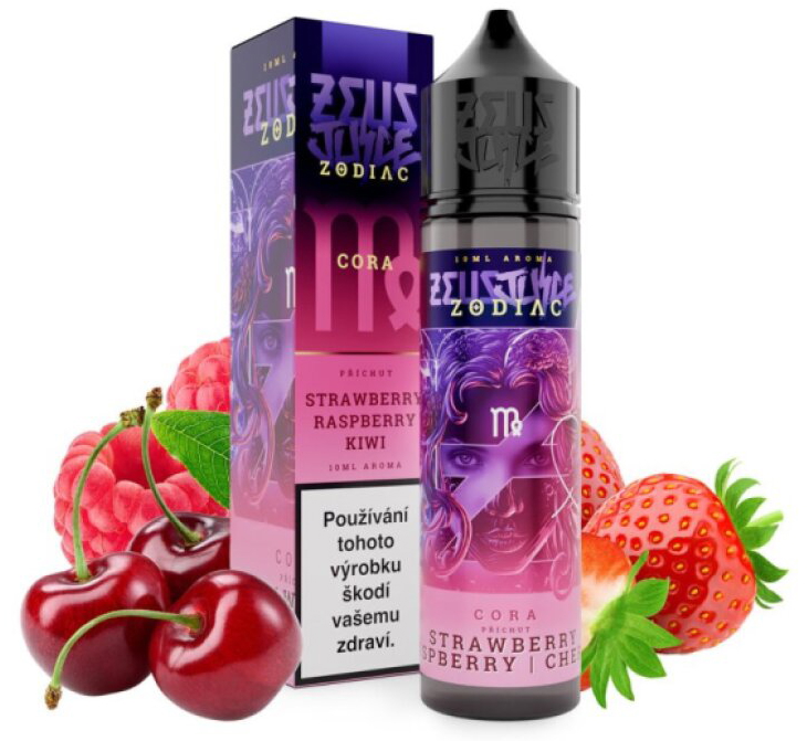 Příchuť Zodiac S&V: Cora (Jahoda, malina a třešeň) objem 10ml