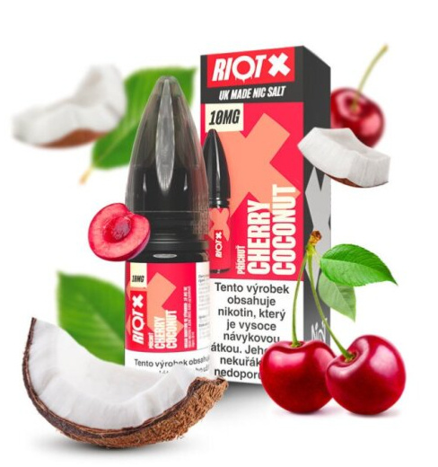 RIOT X Salt Cherry Coconut (Třešeň a kokos) 10ml