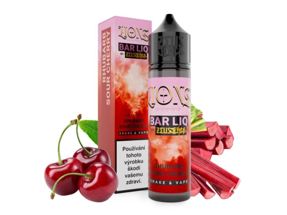 Příchuť Lions Barliq S&V: Rhubarb Sour Cherry (Rebarbora a třešeň) objem 10ml