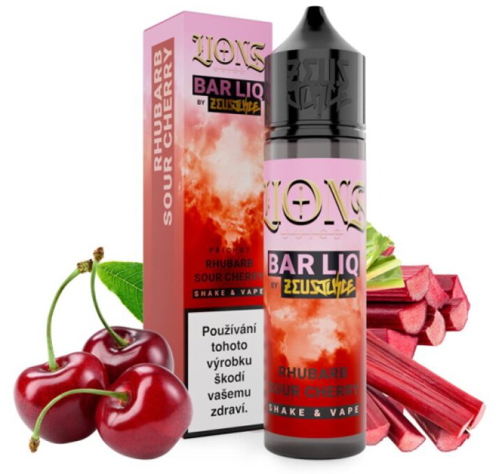 Příchuť Lions Barliq S&V: Rhubarb Sour Cherry (Rebarbora a třešeň) objem 10ml