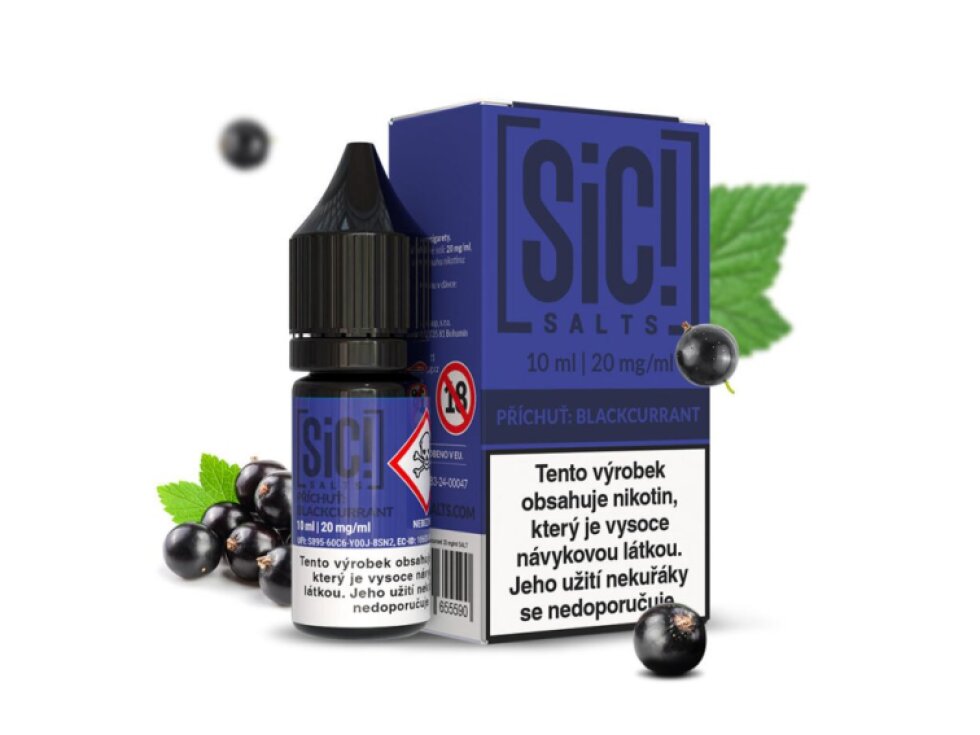 SIC! Salts Blackcurrant (Černý rybíz) 10ml