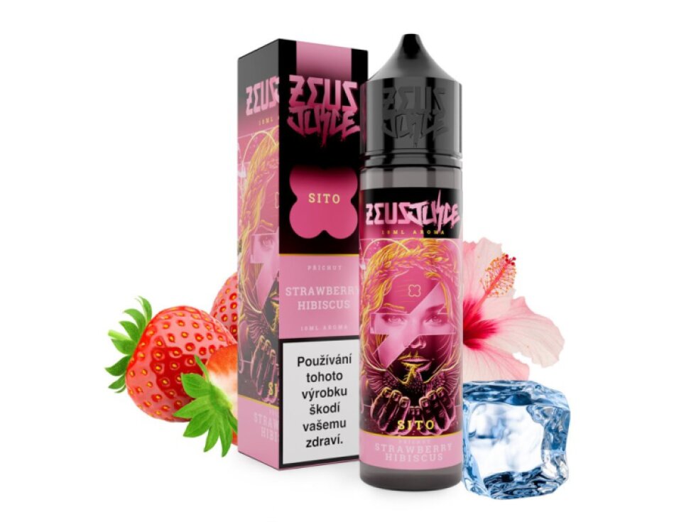 Příchuť Zeus Juice S&V: Sito (Chladivá jahoda a ibišek) objem 10ml