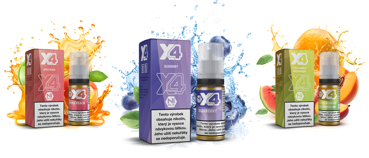 X4 Bar Juice Fresh Mint (Čerstvá máta) 10ml