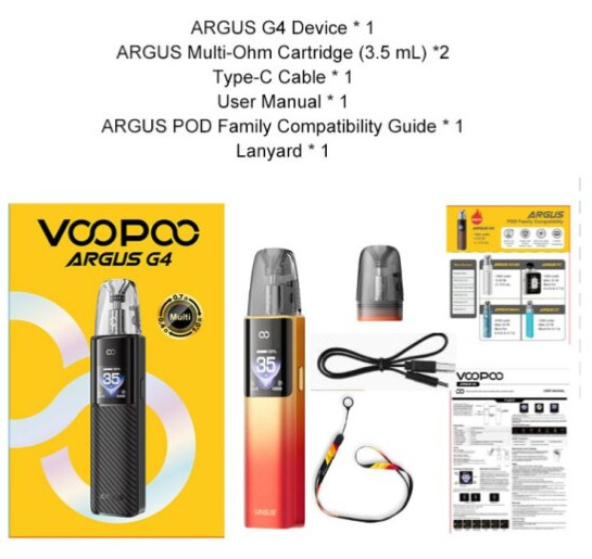 VOOPOO ARGUS G4 1650mAh