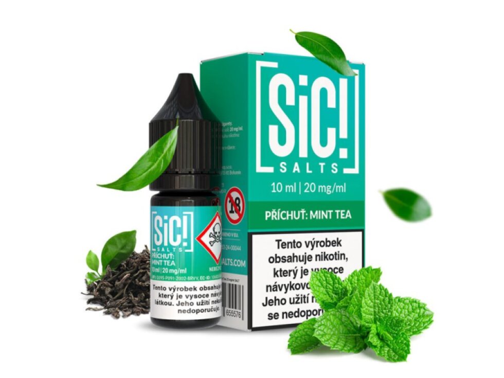 SIC! Salts Mint Tea (Mentol, máta & čaj) 10ml