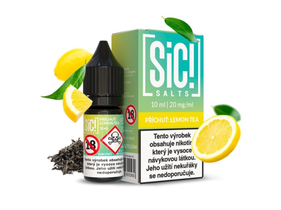 SIC! Salts Lemon Tea (Citron & čaj) 10ml