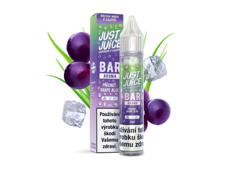 Příchuť Just Juice Bar Range S&V: Grape Aloe (Chladivé hroznové víno a aloe) objem 5,0ml