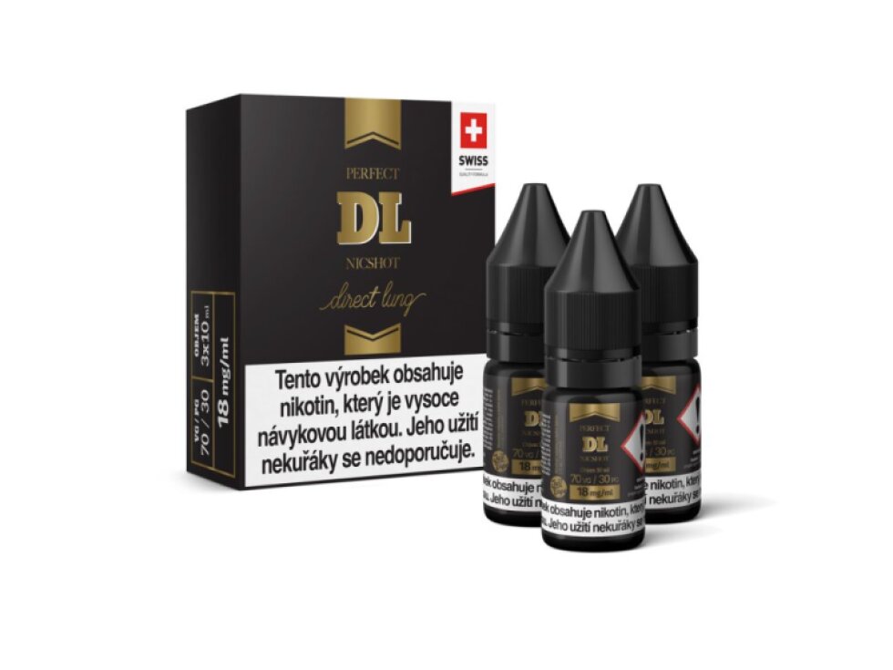 JustVape DL NicShot (70VG/30PG) 3x10ml intenzita nikotinu 18mg