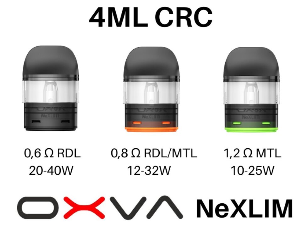 OXVA NeXLIM CRC cartridge 4ml 3Pack