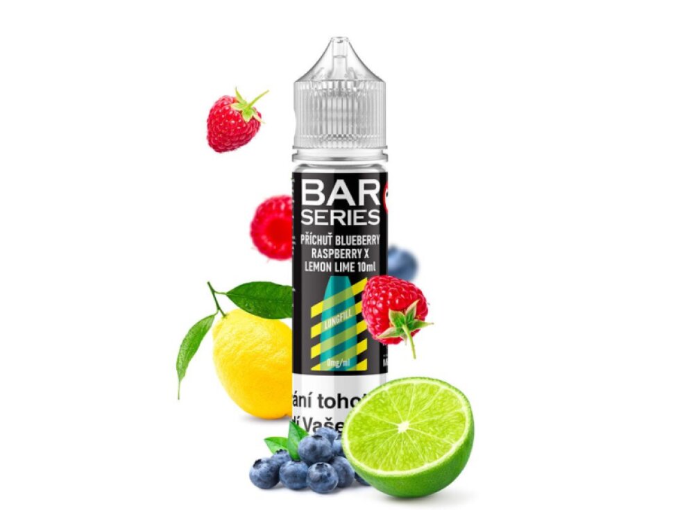 Příchuť Bar Series S&V: Blueberry Raspberry X Lemon Lime (Borůvka, malina, citron a limetka) objem 10ml
