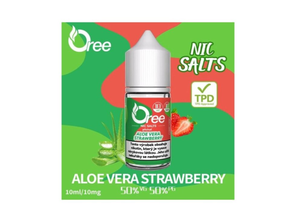 Liquid Oree SALT Aloe Vera Strawberry - Aloe Vera Jahoda 10ml - 10mg