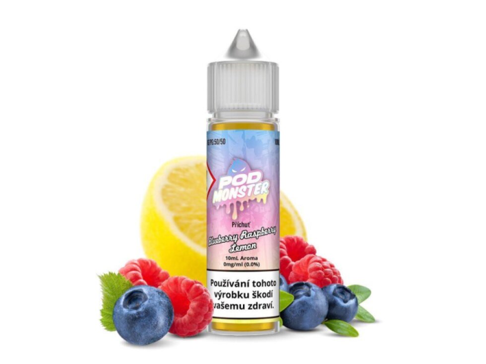 Příchuť POD Monster S&V: Blueberry Raspberry Lemon (Borůvka, malina a citron) 10ml