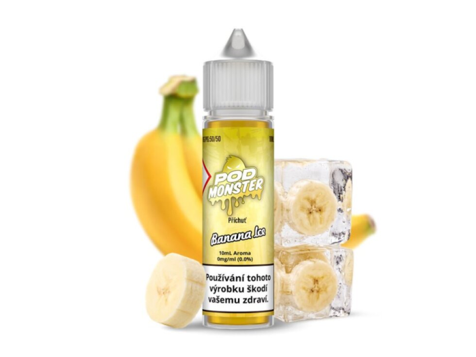 Příchuť POD Monster S&V: Banana Ice (Ledový banán) 10ml