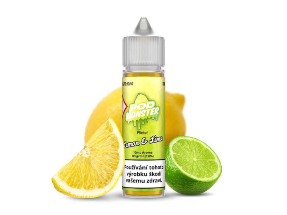 Příchuť POD Monster S&V: Lemon & Lime (Citron a limetka) 10ml