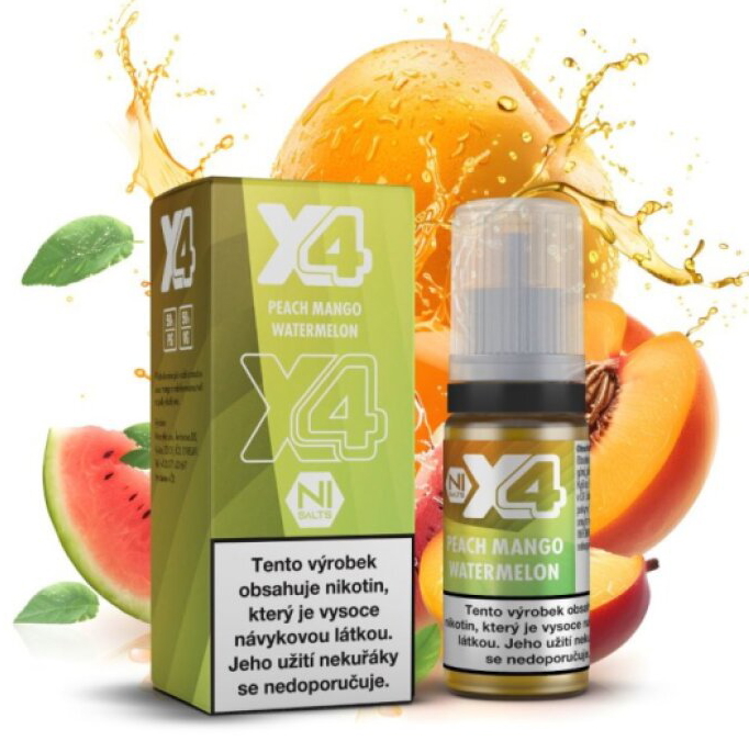 X4 Bar Juice - Broskev, mango a meloun (Peach Mango Watermelon)