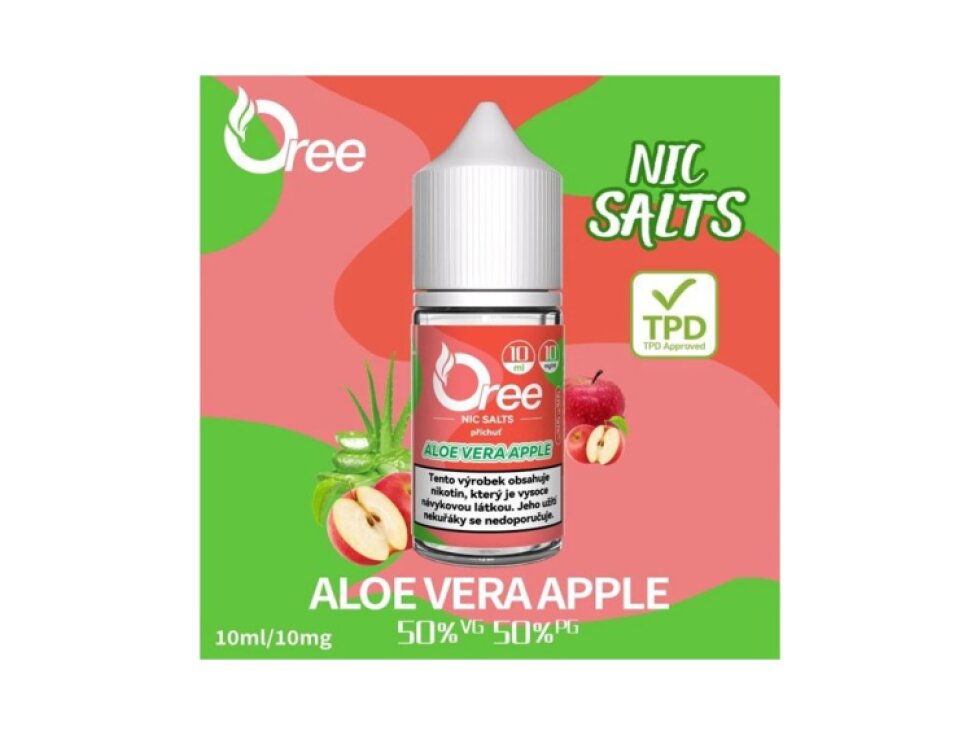 Liquid Oree SALT Aloe Vera Apple - Aloe Vera Jablko 10ml - 10mg