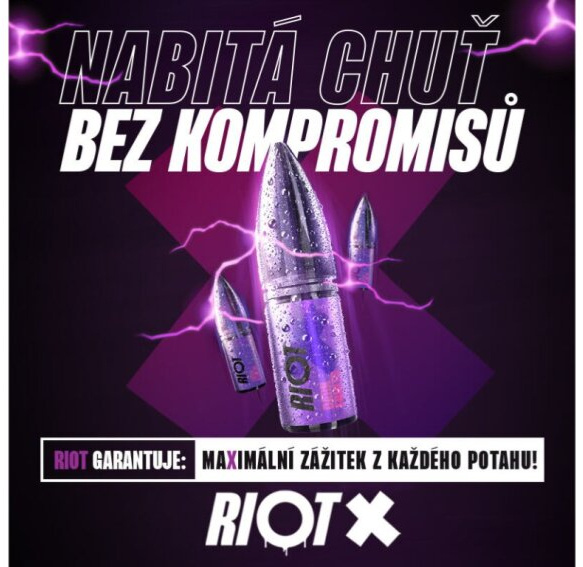 RIOT X Salt Sour Pineapple Raspberry (Ananas a nakyslá malina) 10ml