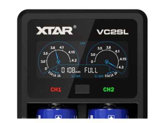 Multifunkční nabíječka baterií - XTAR VC2SL (2 sloty)