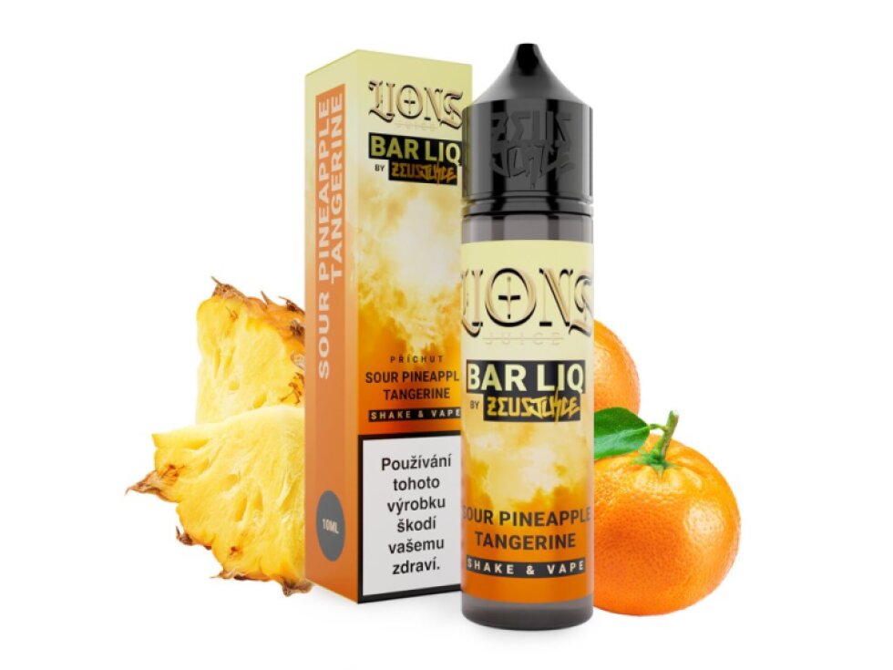 Příchuť Lions Barliq S&V: Sour Pineapple Tangerine (Ananas a mandarinka) objem 10ml
