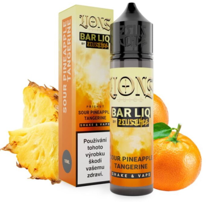 Příchuť Lions Barliq S&V: Sour Pineapple Tangerine (Ananas a mandarinka) objem 10ml