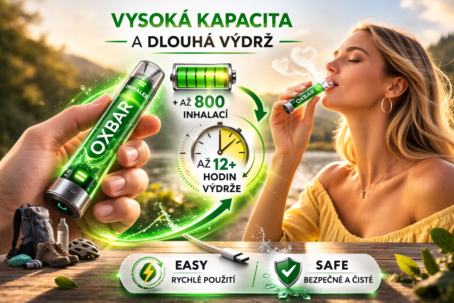 OXBAR C800 BLUEBERRY RASPBERRY 16mg elektronická cigareta