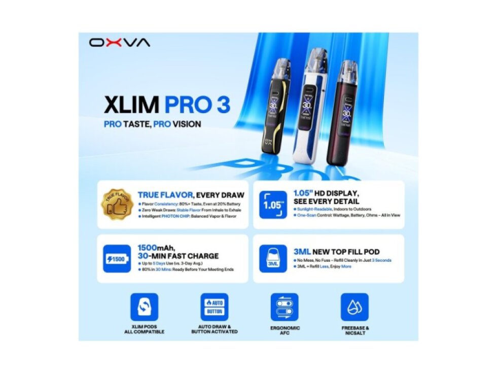 OXVA Xlim Pro 3 1500mAh