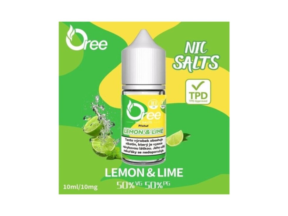Liquid Oree SALT Lemon & Lime - Citrón a limetka 10ml - 10mg