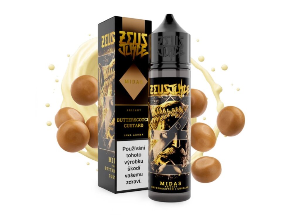 Příchuť Zeus Juice S&V: Midas (Karamel a vanilka) objem 10ml