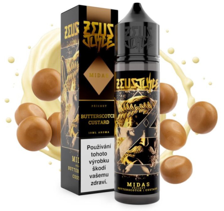 Příchuť Zeus Juice S&V: Midas (Karamel a vanilka) objem 10ml