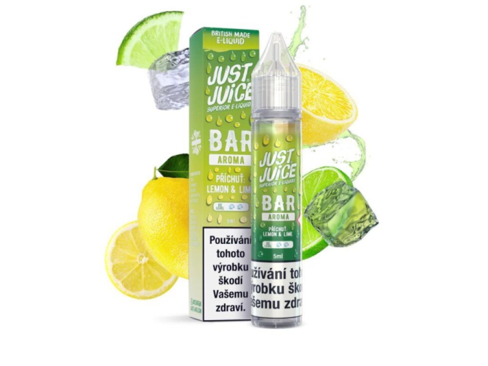 Příchuť Just Juice Bar Range S&V: Lemon & Lime (Ledový citron a limetka) objem 5,0ml