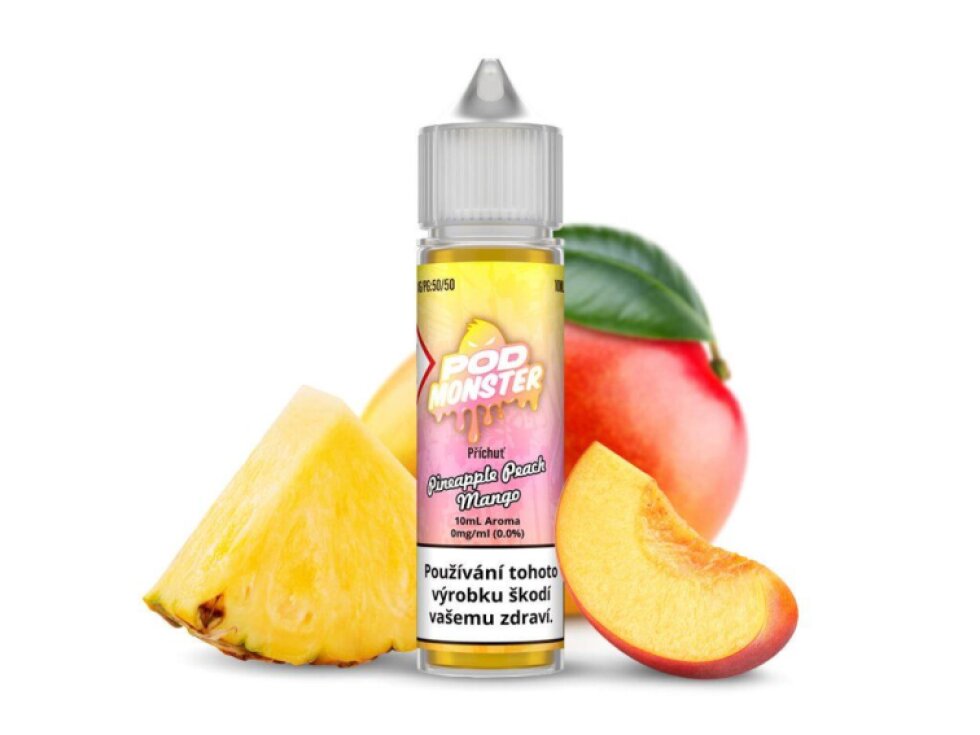 Příchuť POD Monster S&V: Pineapple Peach Mango (Ananas, broskev a mango) 10ml