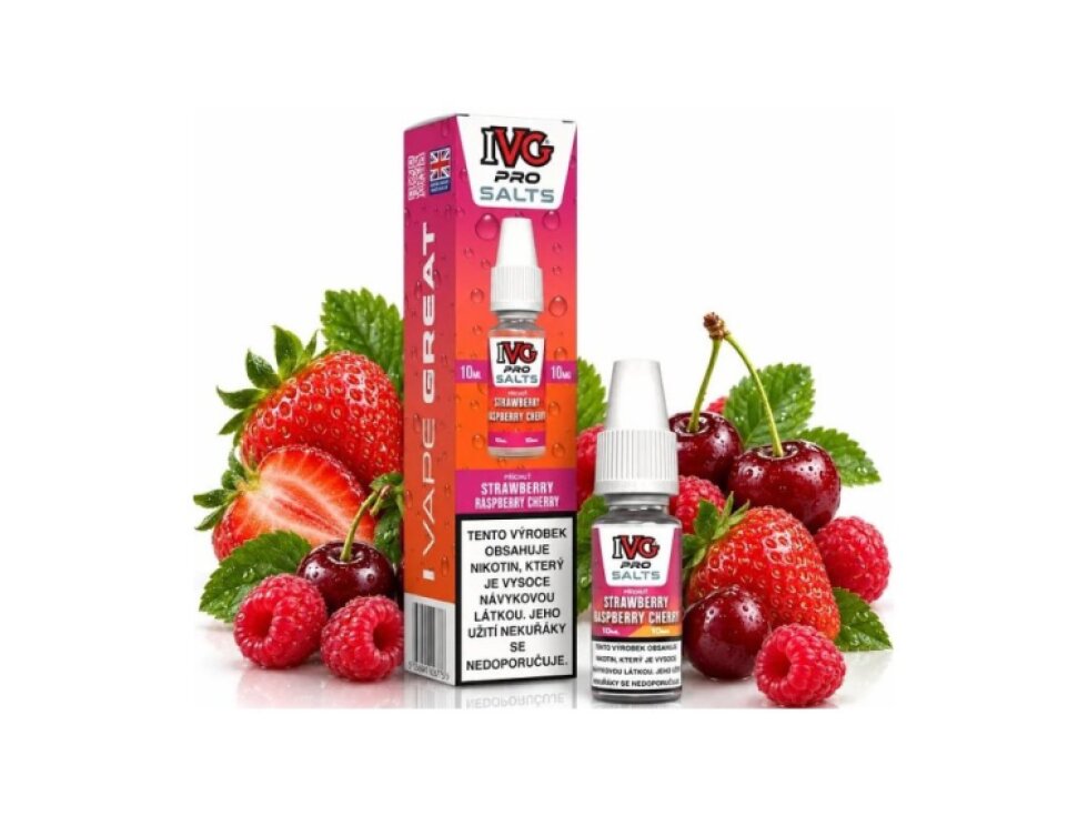 Liquid IVG Pro Salts Strawberry Raspberry Cherry 10ml