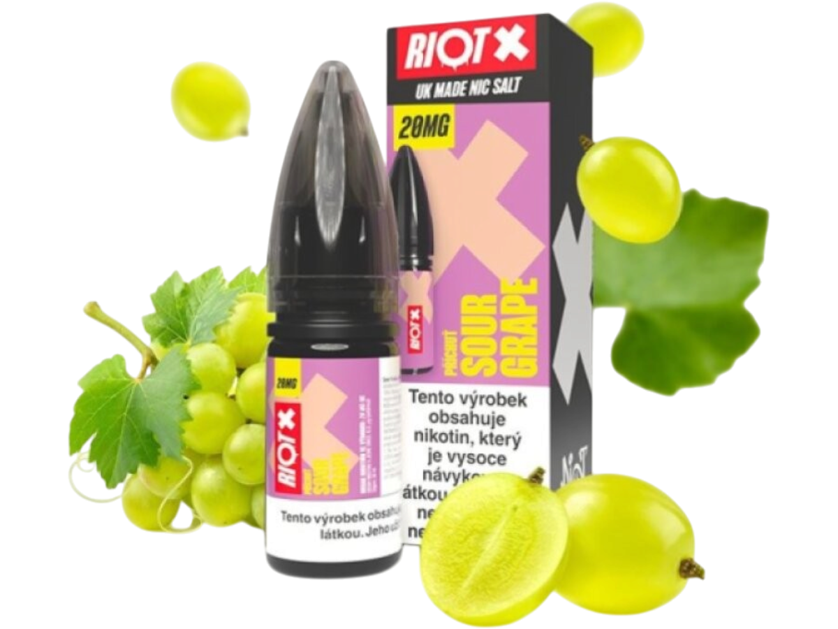 Liquid RIOT X Salt Sour Grape (Hroznové víno) 10ml