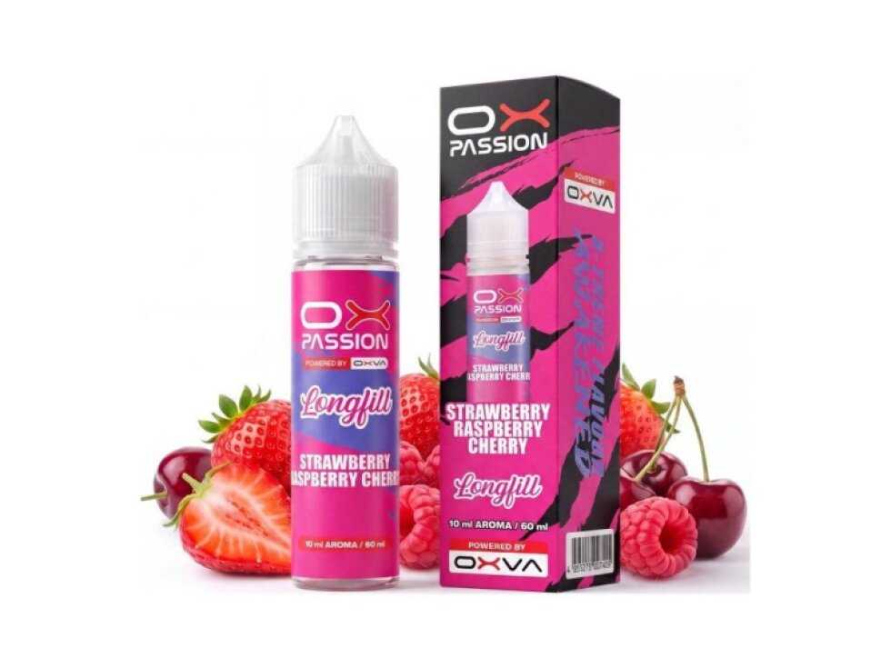 Příchuť OXVA OX PASSION S&V 10ml Strawberry Raspberry Cherry