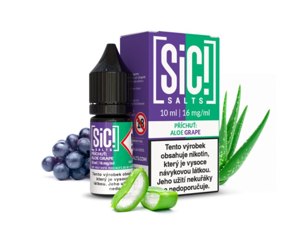 SIC! Salts Aloe Grape (Aloe a hroznové víno) 10ml