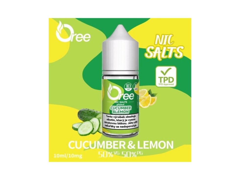 Liquid Oree SALT Cucumber Lemon - Okurka Citron 10ml - 10mg