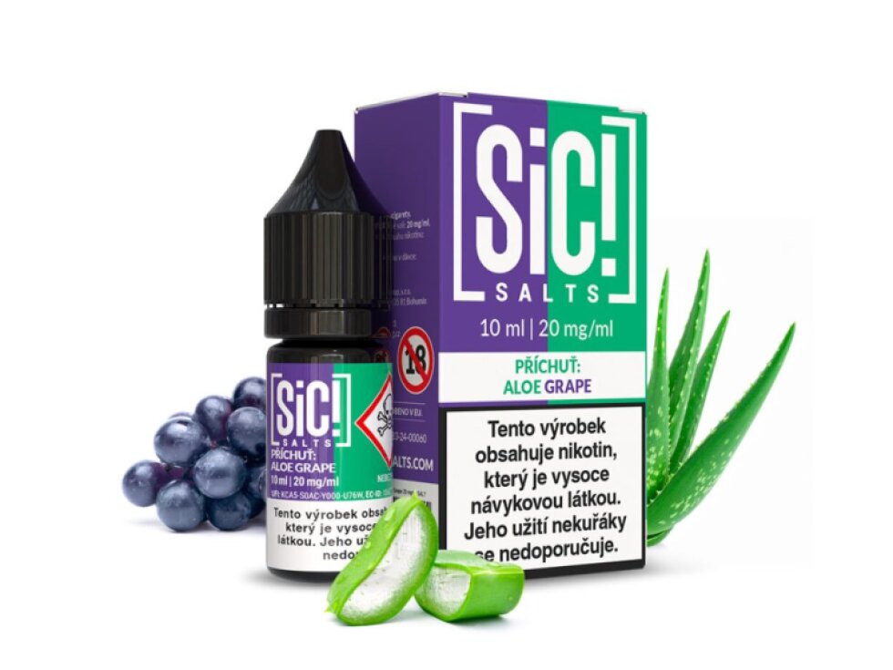 SIC! Salts Aloe Grape (Aloe a hroznové víno) 10ml